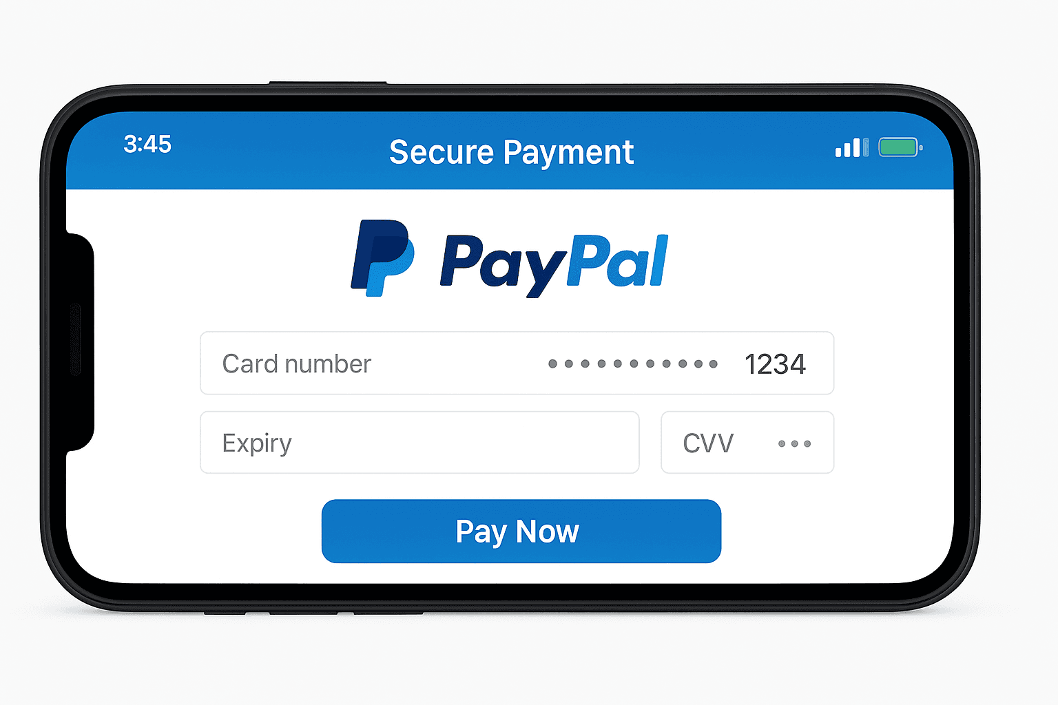 Top 10 Mobile Wallets in USA – PayPal secure payment interface