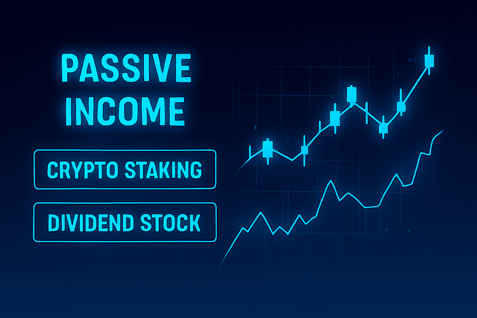 dividend stocks passive income 2025 crypto staking yield farming