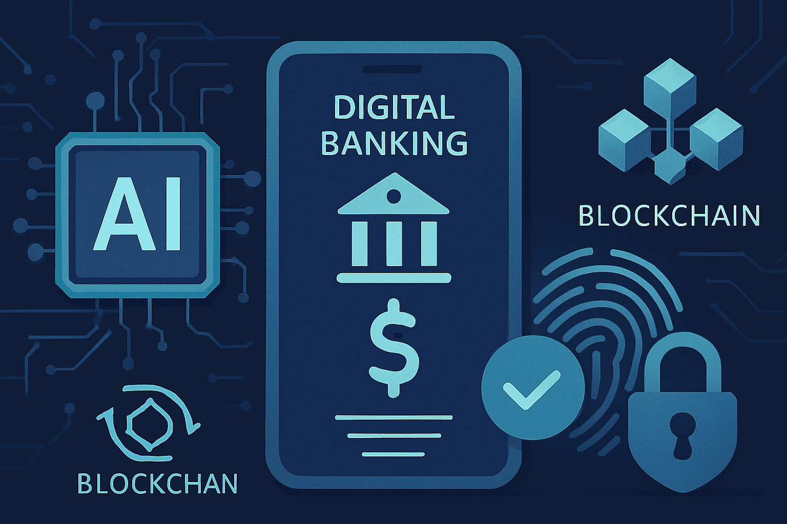 Future of digital banking apps with AI and blockchain