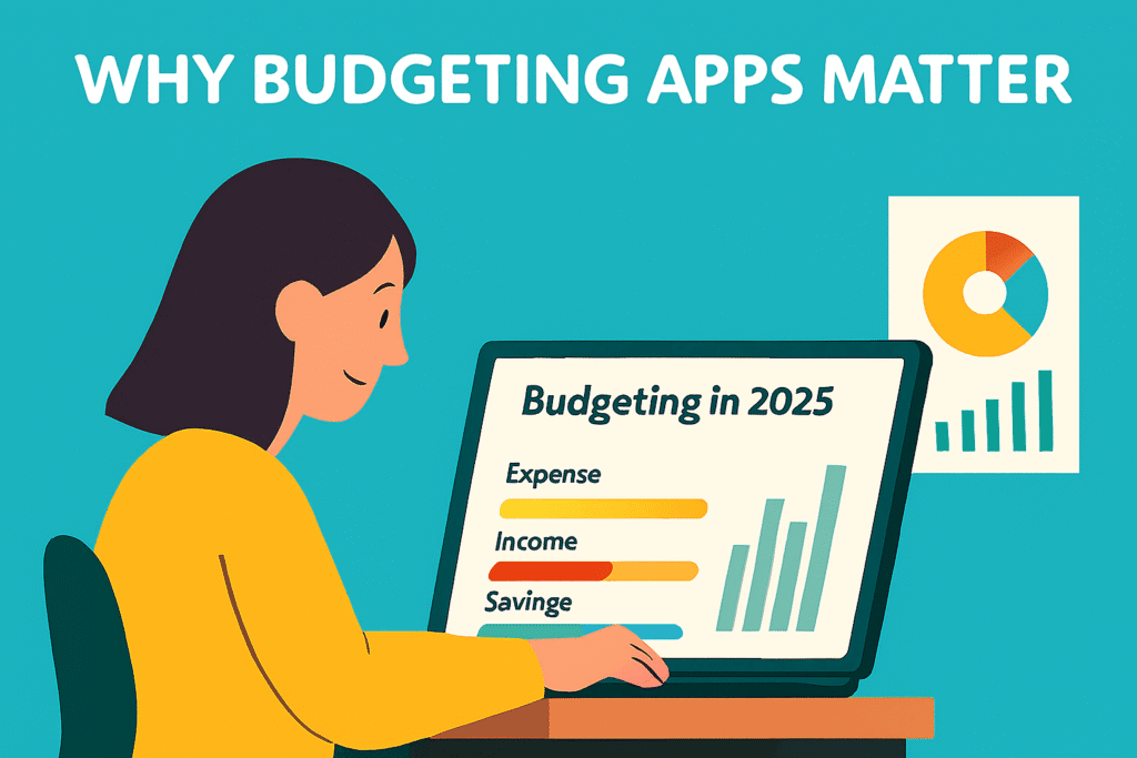 User tracking expenses with budgeting apps in 2025