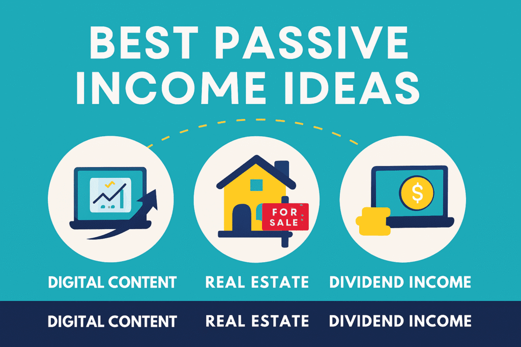 Best passive income ideas for 2025 — finance growth with stocks, real estate, crypto, and blogging