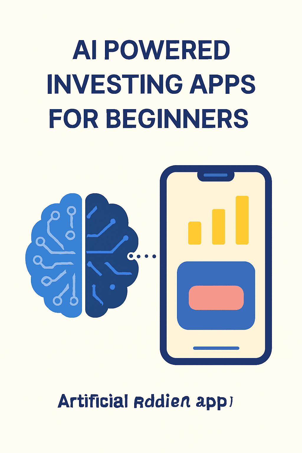 AI powered investing apps for beginners explained with simple infographic.
