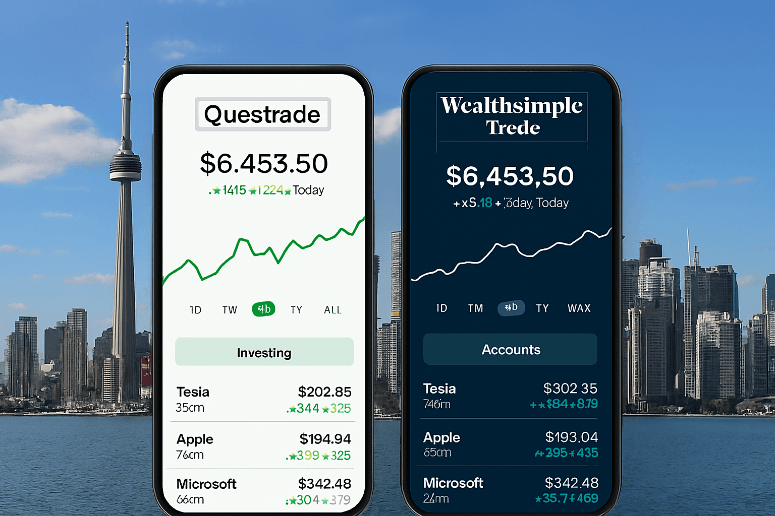 Best Online Brokers for Beginners in Canada – Questrade and Wealthsimple Trade apps