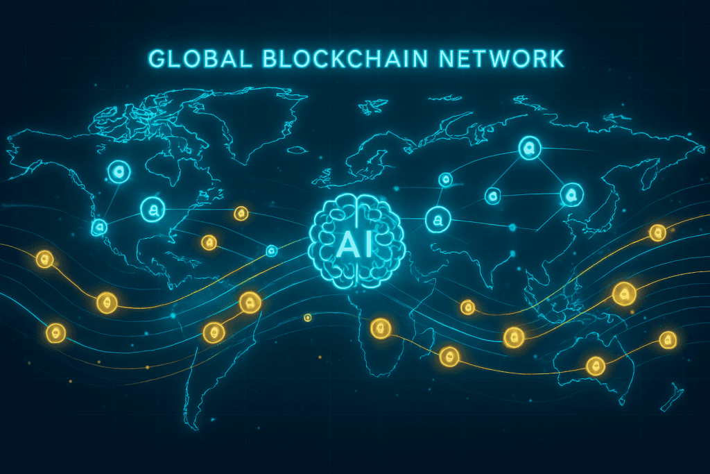 AI and blockchain synergy in global savings apps 2026.