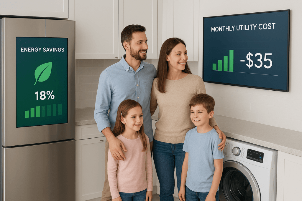 Smart home automation savings in USA 2026 with connected appliances reducing household costs