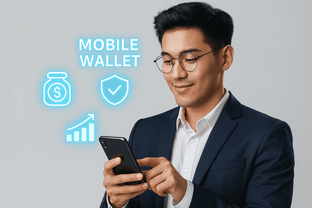 AI-powered mobile wallet helping users save, invest, and protect finances in USA 2026.